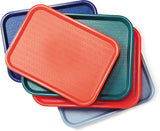 Carlisle CT121661 Cafe Polypropylene Fast Food Cafeteria Tray 12" x 16" - Burgundy - 24/Case