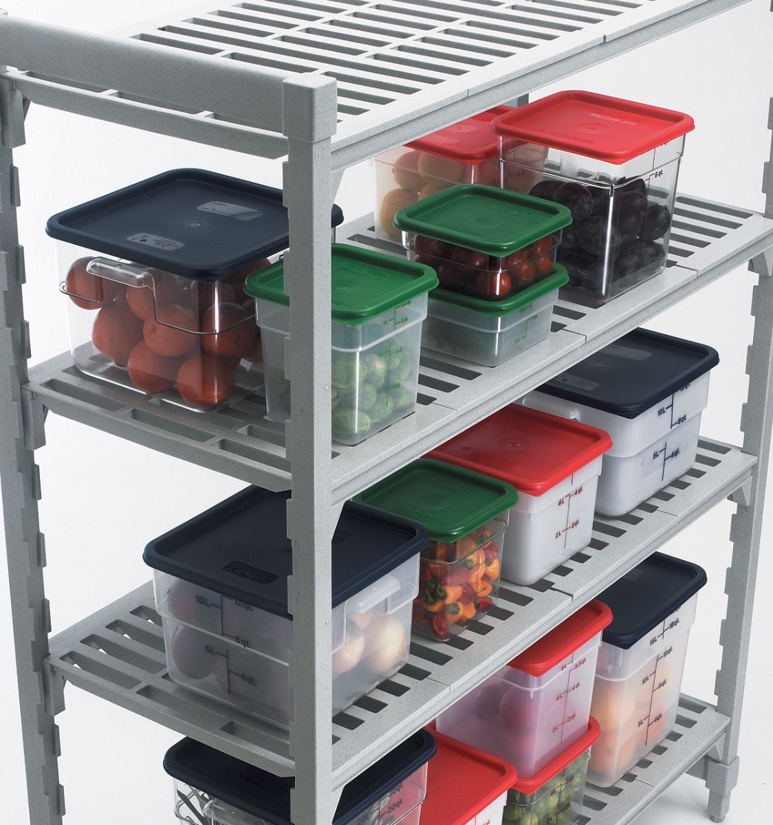 Cambro SFC12453 CamSquare Food Container Lid for 12, 18 & 22 qt - Blue