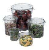 Cambro RFSCW2135 Camwear Round Food Storage Container 2 qt. - Clear