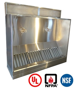 JRSVH6-P 6ft Jean's Canopy Vent Hood with Plenum
