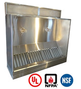 JRSVH10-P KIT 10ft Jean's Canopy Vent Hood with Plenum
