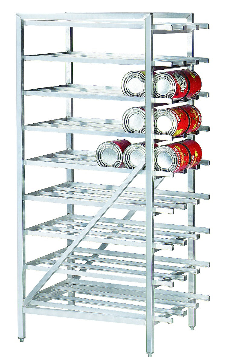 Advance Tabco CR10-162-X Special Value Aluminum Full-Size Stationary Can Rack - (162) #10 or (216) #5 Can/Capacity