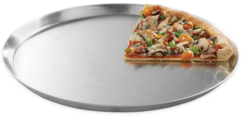 American Metalcraft CAR14 Heavy Weight Aluminum Tapered / Nesting Cutter Pizza Pan 14" x 11/16" Deep