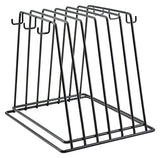Winco CB-6K Vinyl Coated Wire 6-Slot Cutting Board Rack with Hooks