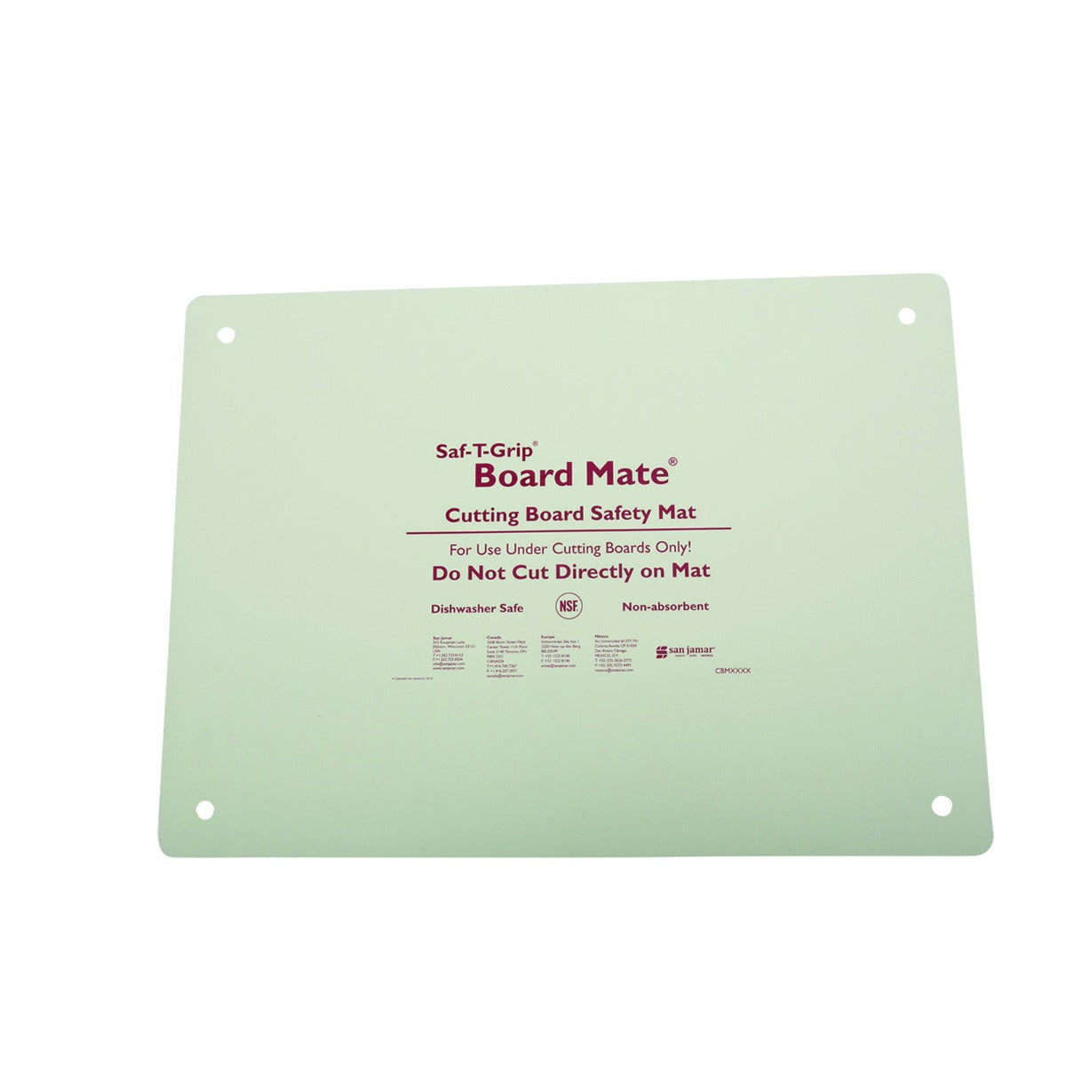 San Jamar CBM1318 Cutting Board-Mate, 13 x 18 in, Non-Absorbent Synthetic Rubber, NSF