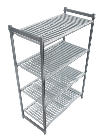 Cambro CBU184872V4580 Camshelving Basics Vented Shelving Unit - 4 Shelves, 48"L x 18"W x 72"H