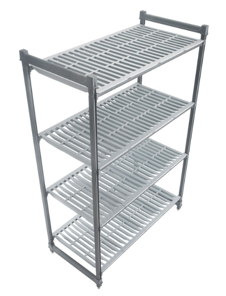 Cambro CBU186072V4580 Camshelving Basics Vented Shelving Unit - 4 Shelves, 60"L x 18"W x 72"H