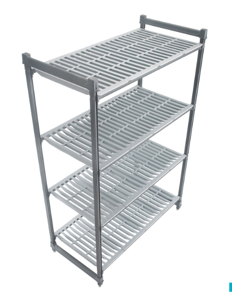 Cambro CBU244872V4580 Camshelving Basics Vented Shelving Unit - 4 Shelves, 48"L x 24"W x 7