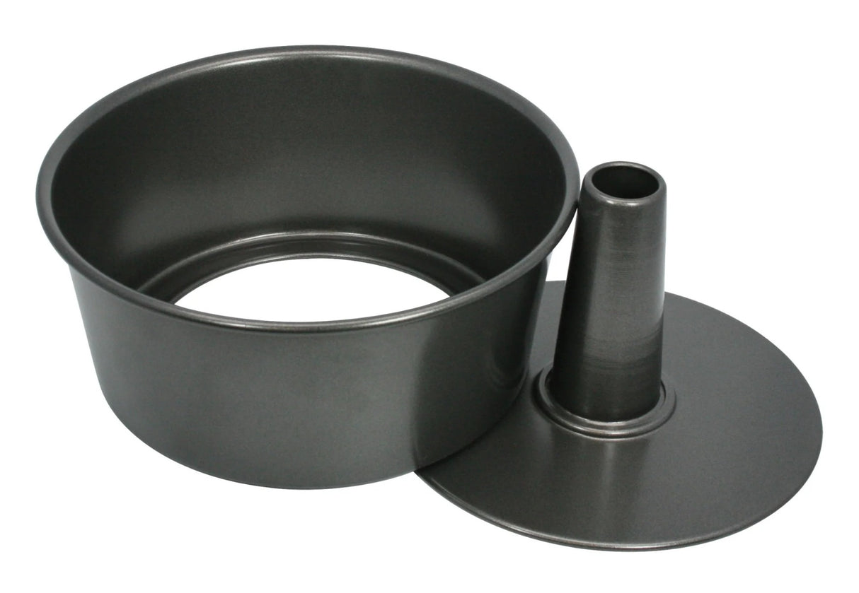 Winco CCP-10A Non-Stick Aluminized Carbon Steel Angel Food Cake Pan with Removable Bottom 10" dia. x 5"H - 6/Case
