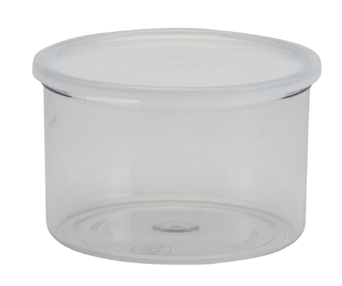 Cambro CCP15152 1 1/2 qt Crock with Lid - Clear - 6ea/Case