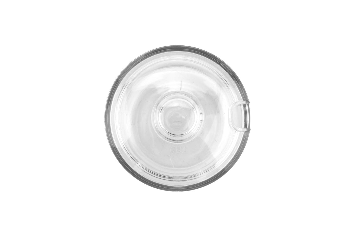 GET CD-8-2-CL SAN Plastic Condiment Jar with Slotted Lid 8 oz. - Clear