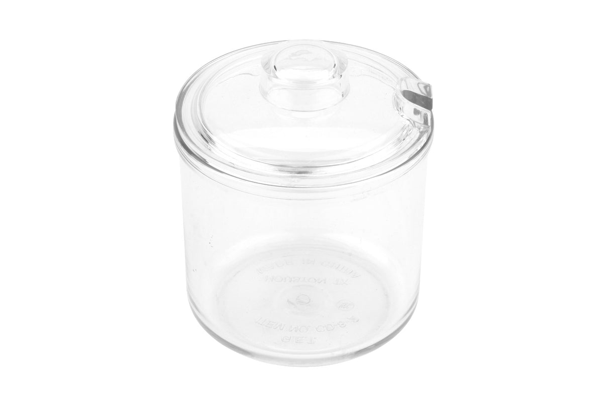 GET CD-8-2-CL SAN Plastic Condiment Jar with Slotted Lid 8 oz. - Clear