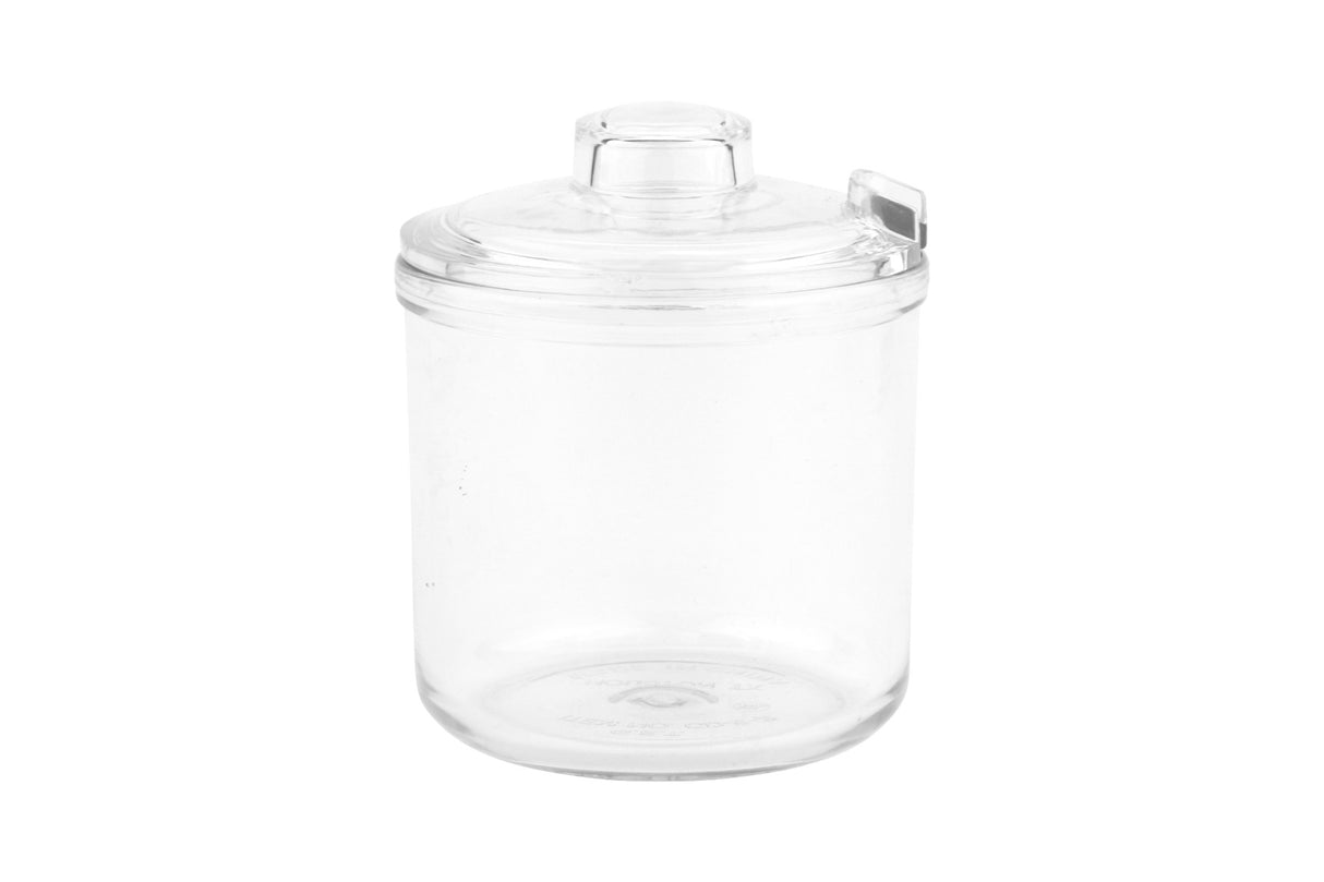 GET CD-8-2-CL SAN Plastic Condiment Jar with Slotted Lid 8 oz. - Clear