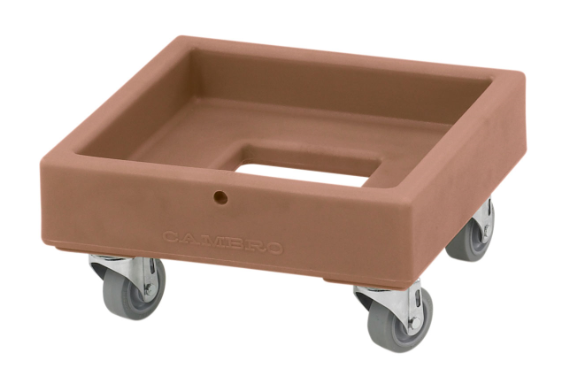 Cambro CD1313157 Camdolly® for Milk Crates w/ 250 lb Capacity, Coffee Beige