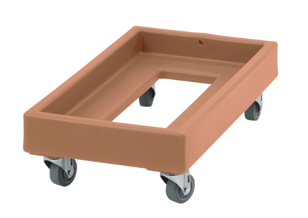 Cambro CD1327157 Camdolly® for Milk Crates w/ 300 lb Capacity, Coffee Beige
