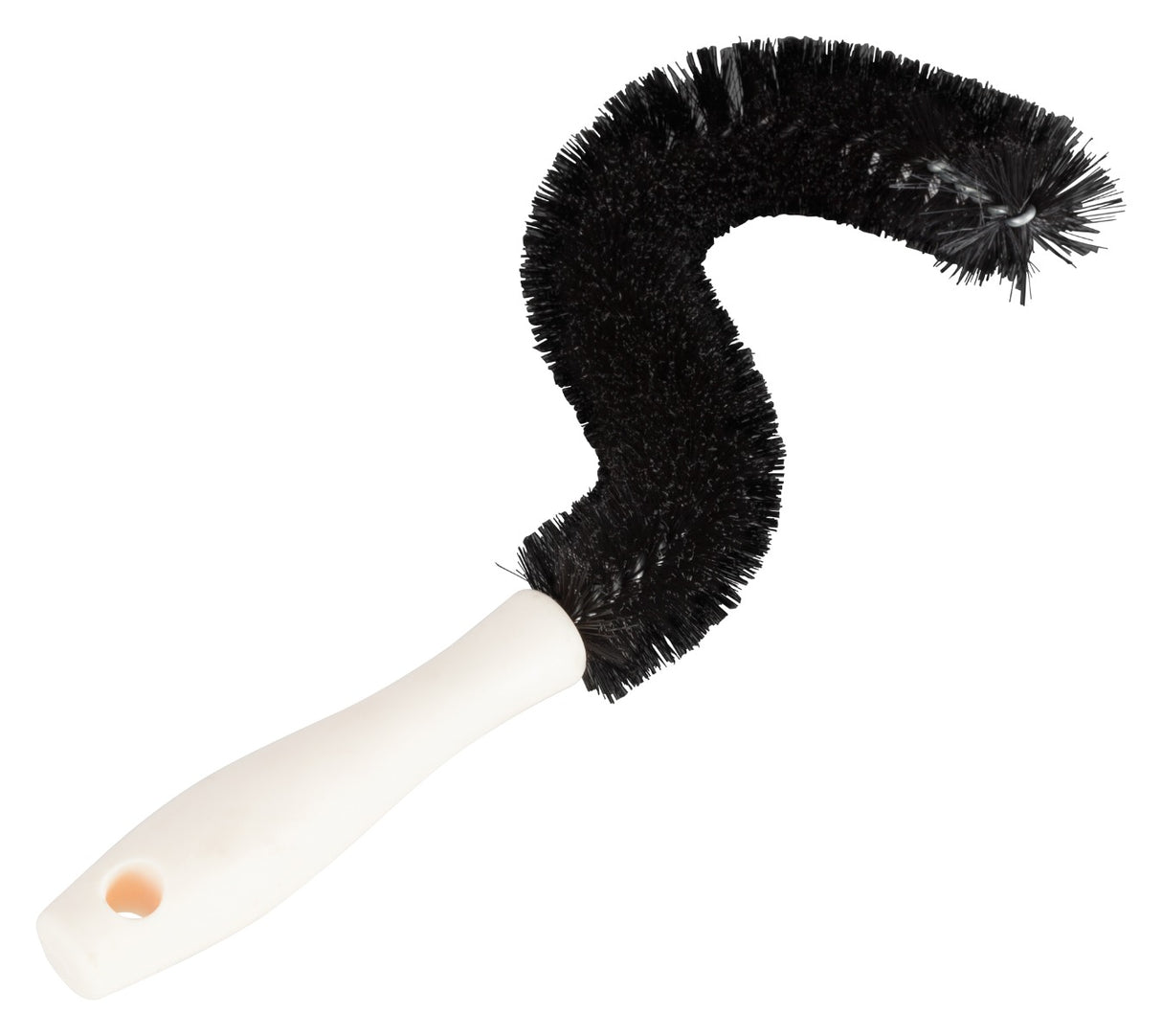 Winco CDB-11 Curved Coffee Decanter Brush with Plastic Handle 11"L x 1-1/4"W x 1-1/4"H