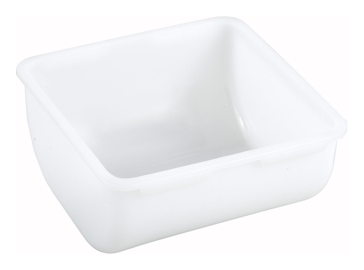 Winco CDP-1Q Plastic 1 Quart Condiment Holder Insert - White - 12/Case