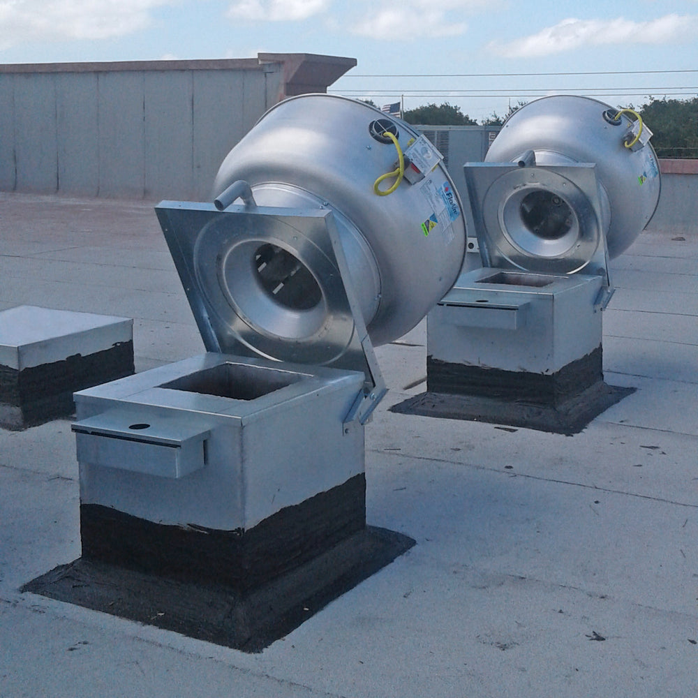 CaptiveAire DU85-SC-1250-3000 High Speed Direct Drive Centrifugal Upblast Exhaust Fan CFM Range: 1250 CFM to 3000 - 115v