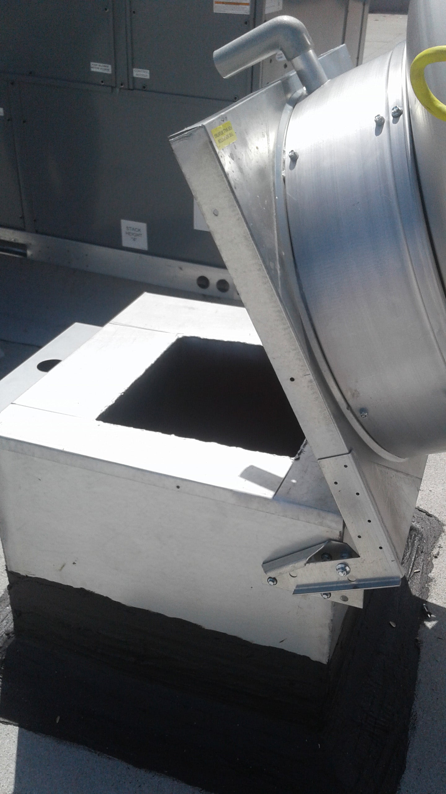 DU85H-3000 Direct Drive Centrifugal Upblast Exhaust Fan 2200CFM