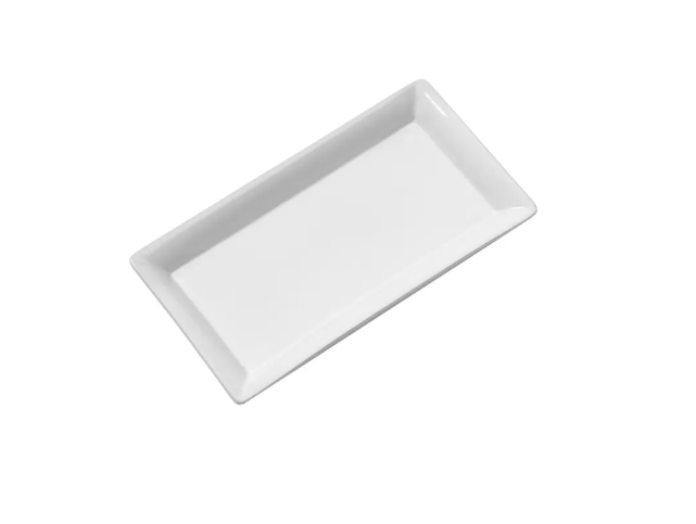 American Metalcraft CER19 Rectangular Platter, 14x7 1/2", Ceramic/White