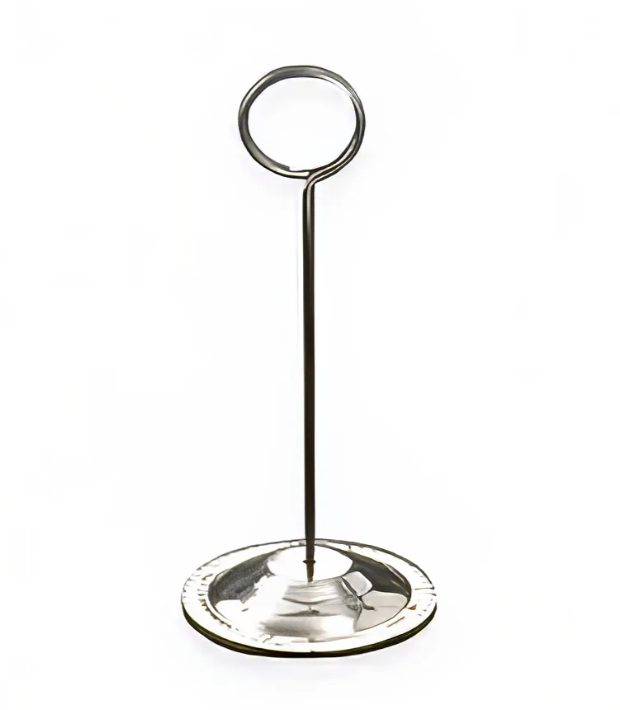 American Metalcraft CH6 6" Number Card Holder - Stainless - 144ea/Case