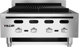 Vulcan VACB25-101 Achiever Countertop Radiant Gas Charbroiler w/ 4 Burners 25-1/8" NG - 68,000 BTU