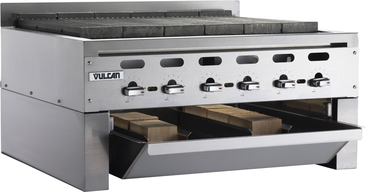 Vulcan SMOKER-VACB47 Achiever Smoker Base with Two Wood Trays 47" - for VACB47 Charbroiler
