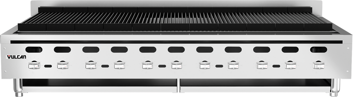 Vulcan VACB72-101 Achiever Countertop Radiant Gas Charbroiler w/ 13 Burners 72" NG - 221,000 BTU