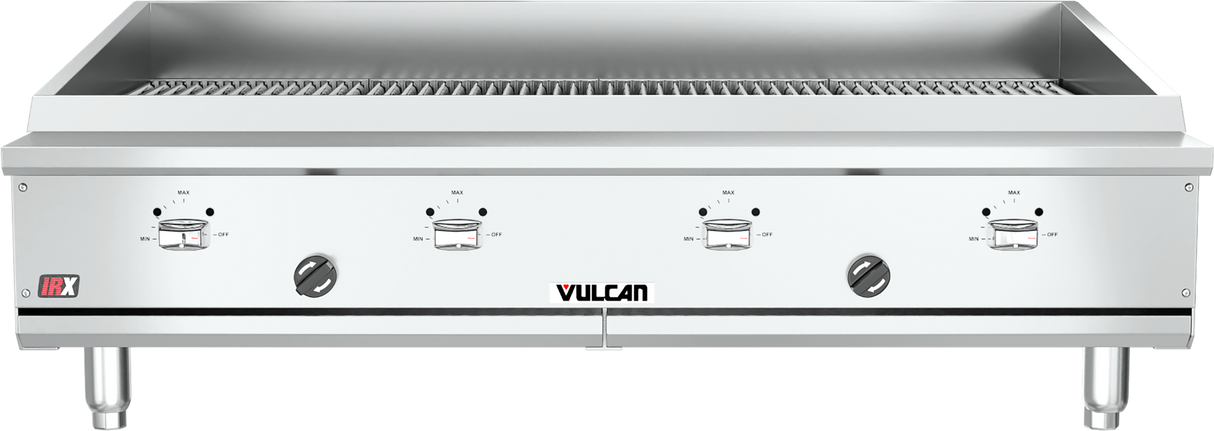 Vulcan VTEC48-1 - Countertop IRX Infrared Gas Charbroiler w/ 4 Burners 48" NG - 88,000 BTU