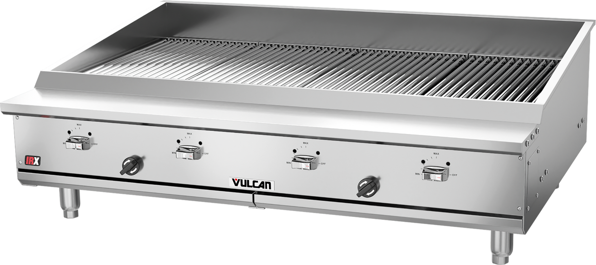Vulcan VTEC48-1 - Countertop IRX Infrared Gas Charbroiler w/ 4 Burners 48" NG - 88,000 BTU