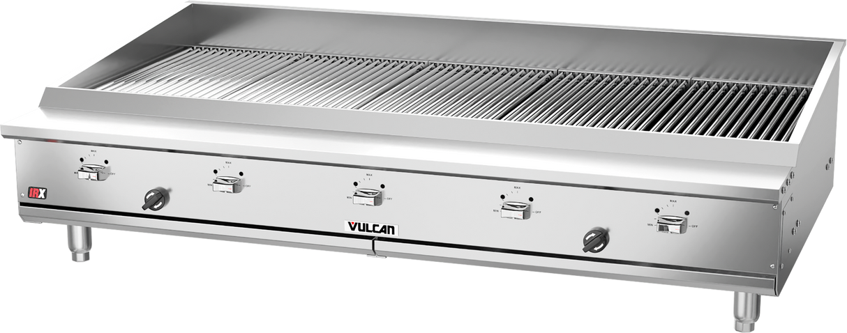 Vulcan VTEC60 - Countertop IRX Infrared Gas Charbroiler w/ 4 Burners 60" NG - 110,000 BTU