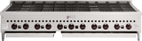 Wolf SCB60CN-1 - Countertop Low Profile Radiant Gas Charbroiler w/ 11 Burners 60" NG - 159,500 BTU