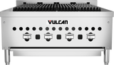Vulcan VCCB25 Countertop Low Profile Radiant Natural Gas Charbroiler w/ 4 Burners 25" - 58,000 BTU