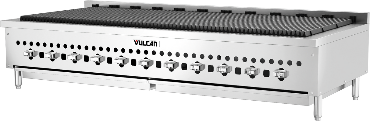 Vulcan VCCB60 Countertop Low Profile Radiant Natural Gas Charbroiler w/ 11 Burners 60" - 159,000 BTU
