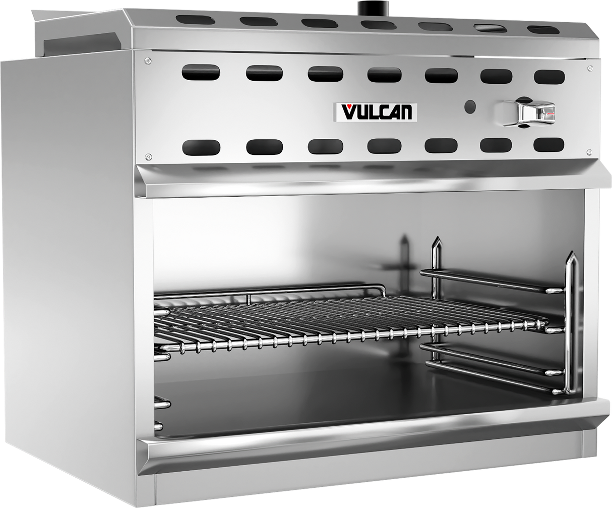 Vulcan VICM36 - Wall Mounted Cheesemelter with One Infrared Natural Gas Burner 36" - 30,000 BTU
