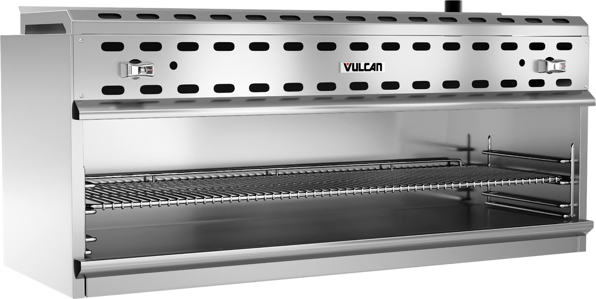 Vulcan VICM48 - Wall Mounted Cheesemelter with Two Infrared Natural Gas Burners 48" - 40,000 BTU