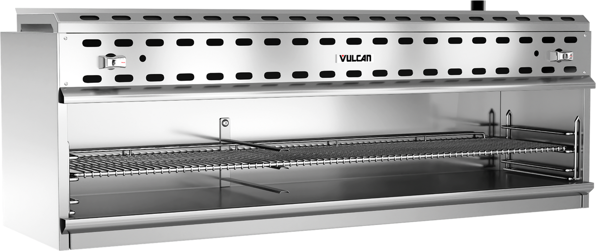 Vulcan VICM72 - Wall Mounted Cheesemelter with Two Infrared Natural Gas Burners 72" - 60,000 BTU