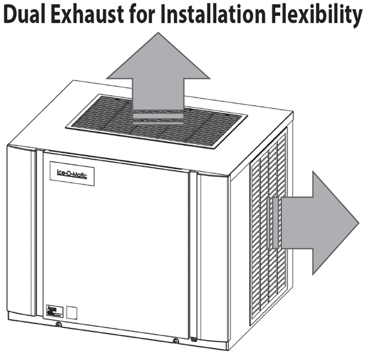 Ice-O-Matic CIM0530HA Elevation Series Air-Cooled Half Cube Ice Maker Head 30"W - 561 lb. - 115v