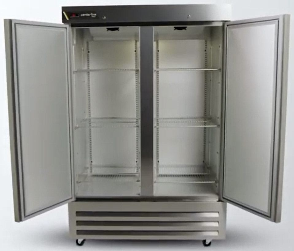 Traulsen Centerline CLBM-49F-FS-LR 2-Section Left/Right Hinged 2 Solid Swing Door Reach-In Freezer 55" - 43.88 cu. ft. - 115v