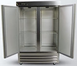 Traulsen Centerline CLBM-49F-FS-LR 2-Section Left/Right Hinged 2 Solid Swing Door Reach-In Freezer 55" - 43.88 cu. ft. - 115v