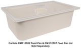 Carlisle CM112507 Coldmaster Plastic Food Pan Cover - Full Size - Clear