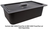 Carlisle CM112507 Coldmaster Plastic Food Pan Cover - Full Size - Clear
