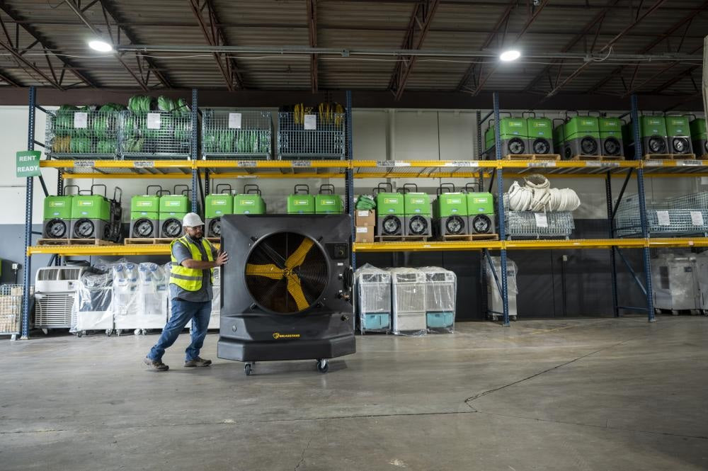 Big Ass Fans Cool-Space 400 Evaporative Swamp Cooler Fan with 3,600 Sq. Ft. Coverage - 110V