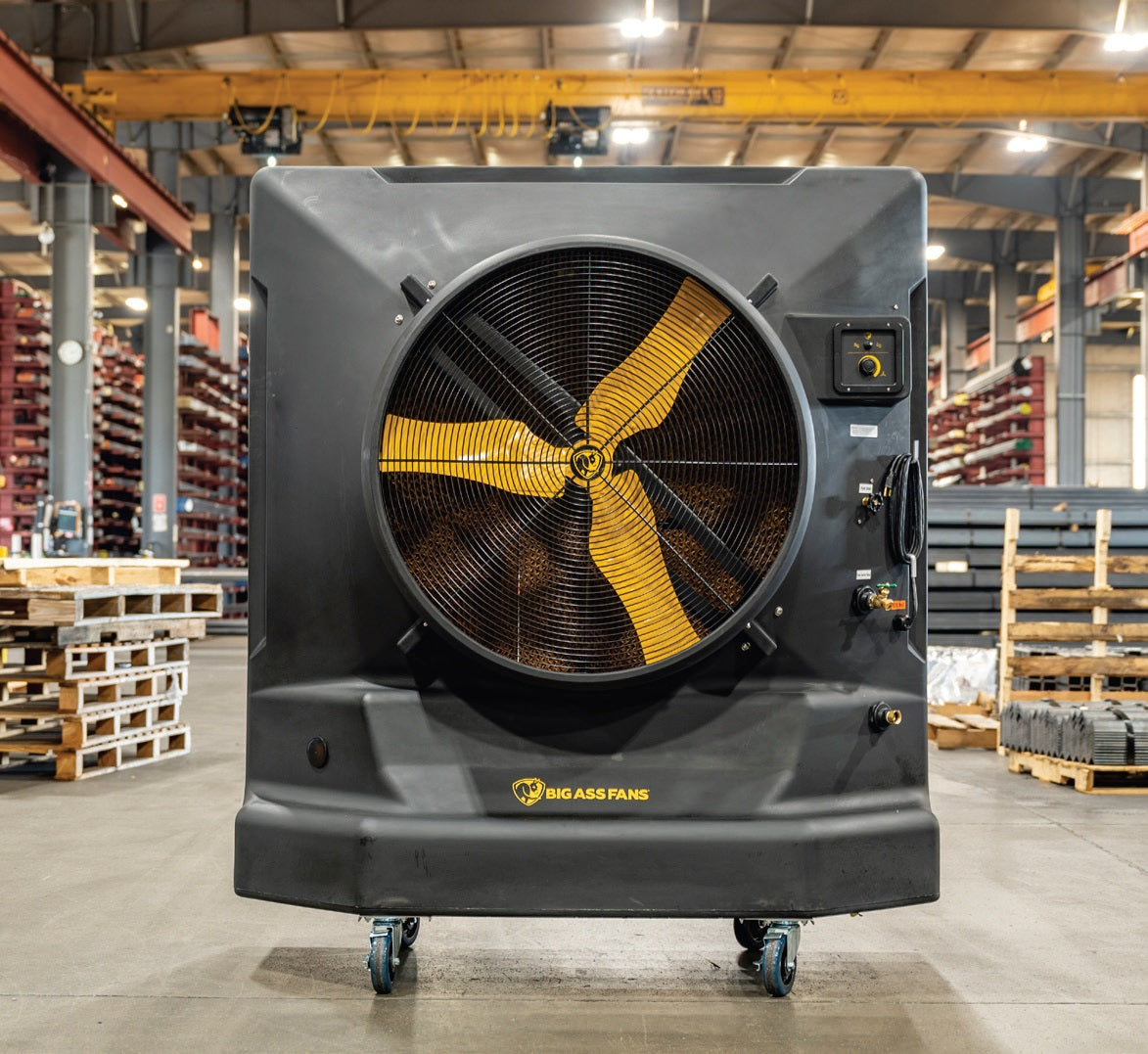 Big Ass Fans Cool-Space 400 Evaporative Swamp Cooler Fan with 3,600 Sq. Ft. Coverage - 110V