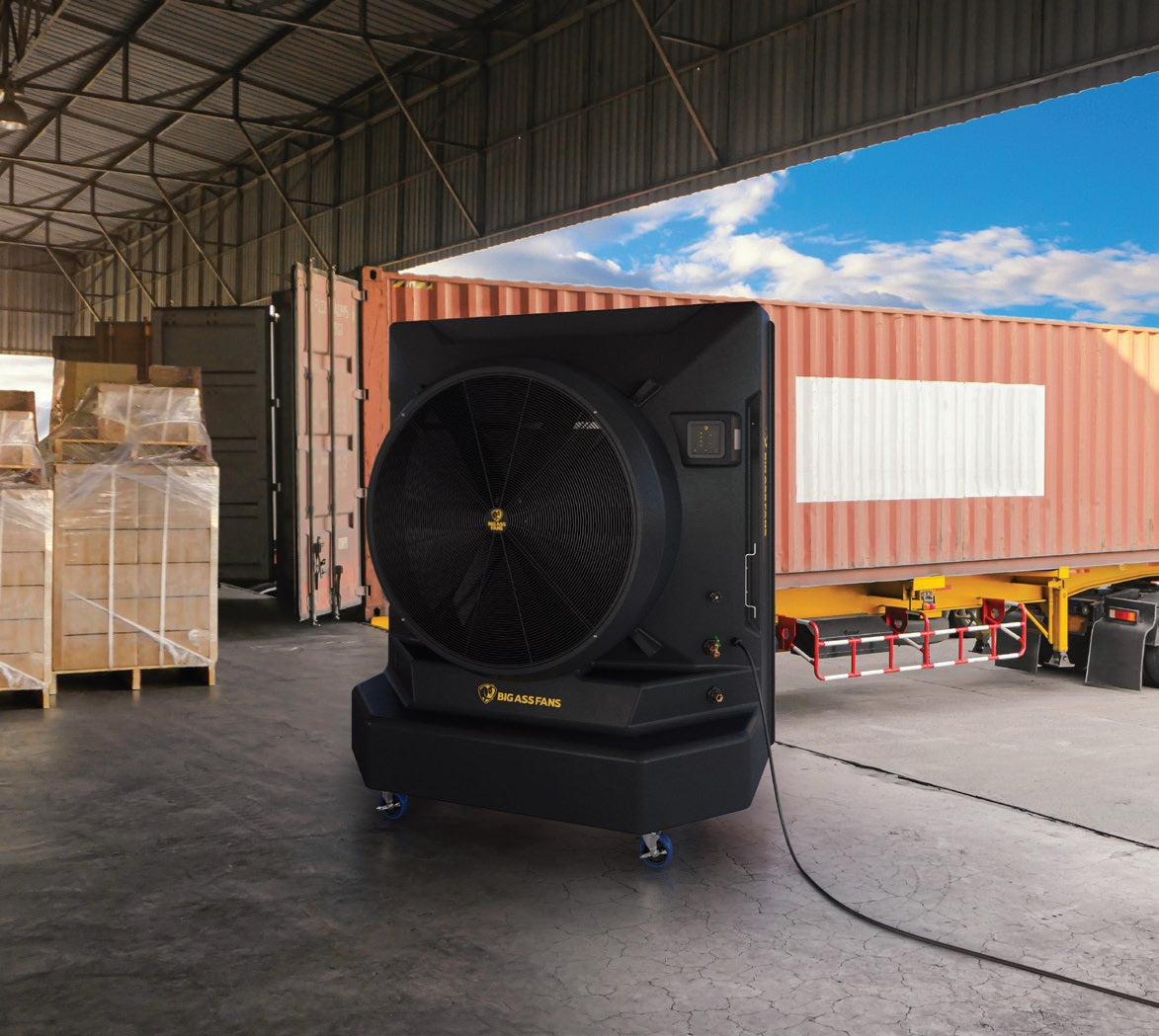 Big Ass Fans Cool-Space 500 Evaporative Swamp Cooler Fan with 6500 Sq. Ft. Coverage - 110V
