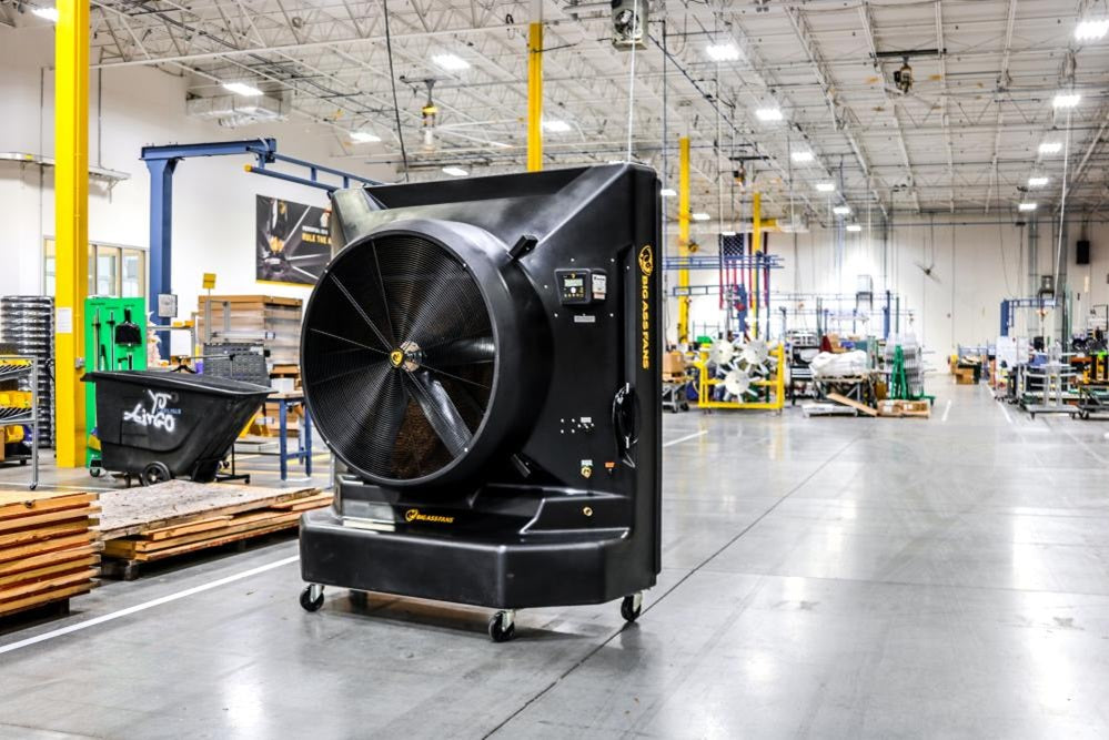 Big Ass Fans Cool-Space 500 Evaporative Swamp Cooler Fan with 6500 Sq. Ft. Coverage - 110V