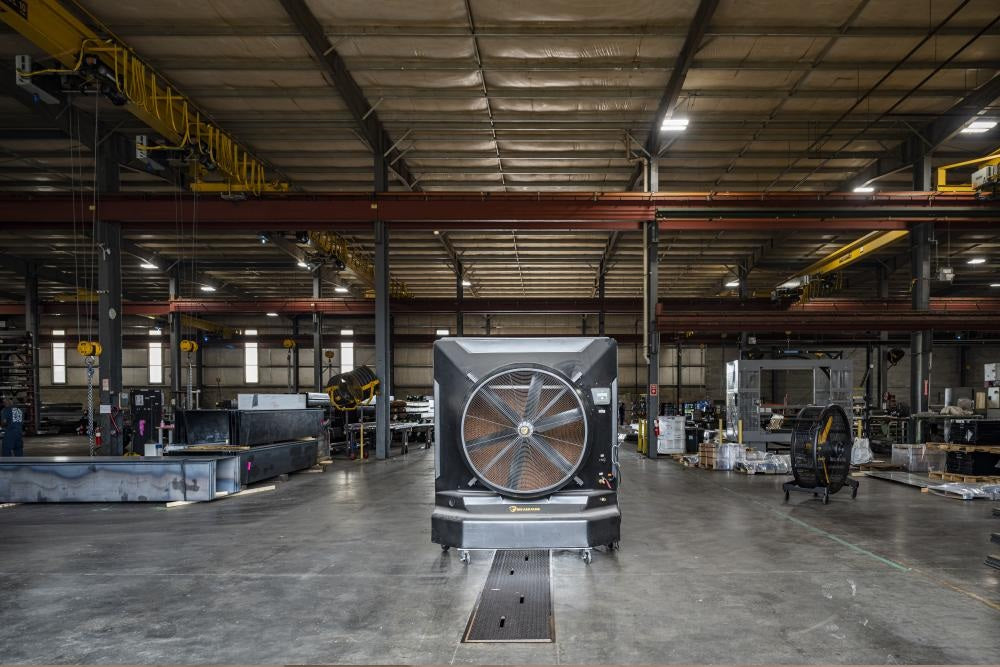 Big Ass Fans Cool-Space 500 Evaporative Swamp Cooler Fan with 6500 Sq. Ft. Coverage - 110V