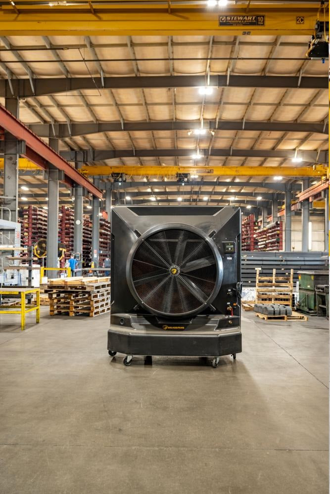 Big Ass Fans Cool-Space 500 Evaporative Swamp Cooler Fan with 6500 Sq. Ft. Coverage - 110V