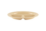 GET CP-532-T SuperMel Melamine 3-Compartment Plate 11" - Tan - 12/Case