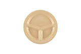 GET CP-532-T SuperMel Melamine 3-Compartment Plate 11" - Tan - 12/Case